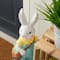 Glitzhome® 17.25" Easter Bunny Boy with Carrots Table Décor